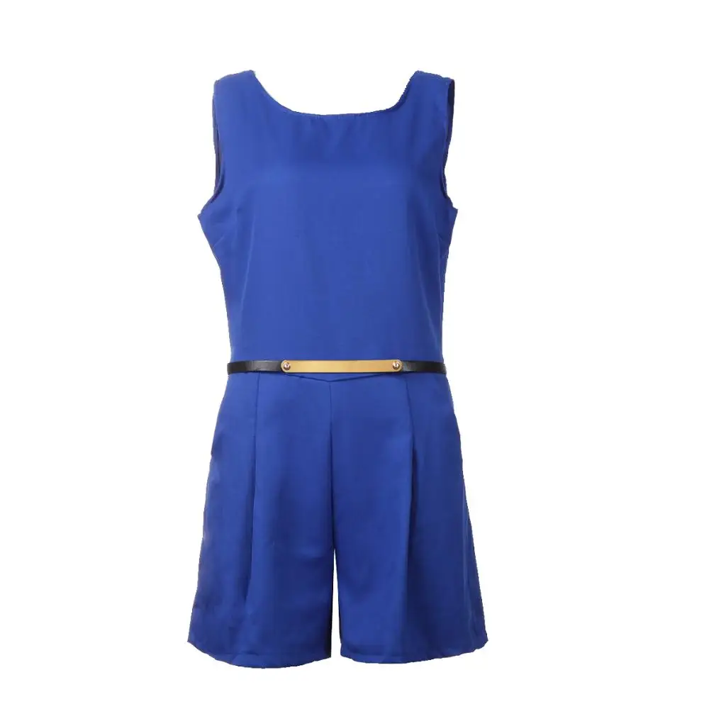 Casual Solid Playsuit Overalls For Women Rompers Ladies Summer Backless Bodycon Combines Female Party Overalls Women's Clothing
