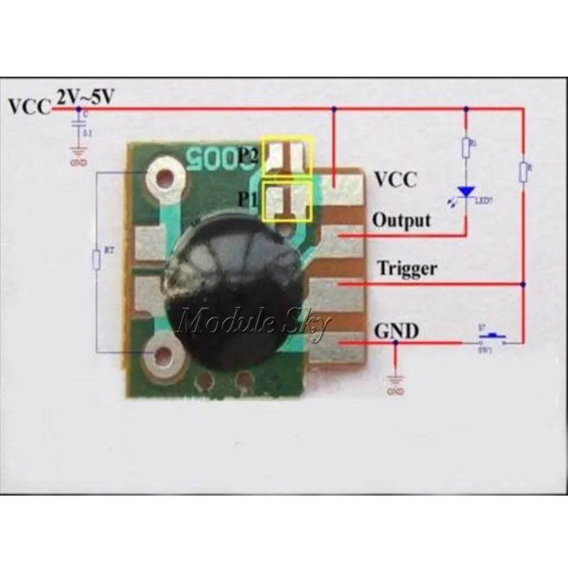 

2Pcs Multifunction Delay Trigger Timing Chip Mudule Timer IC Timing 2s - 1000h