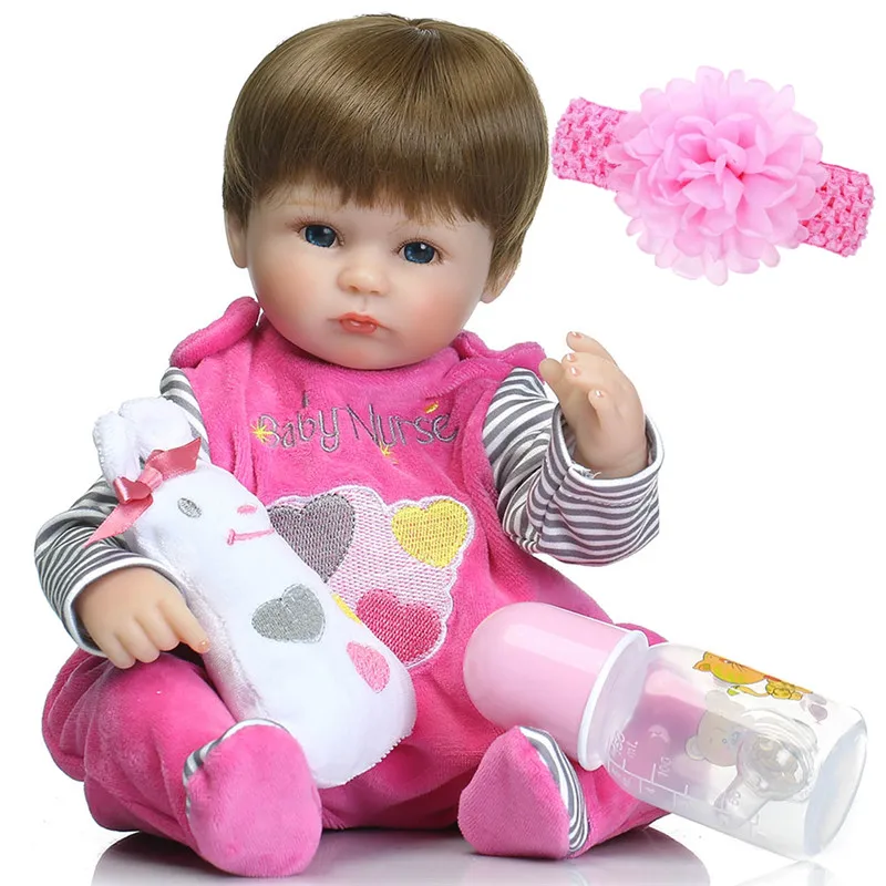 

Reborn baby doll 18"42cm bebe l.o.l reborn realista girl bonecas children gift fashion silicone reborn baby doll newborn babies