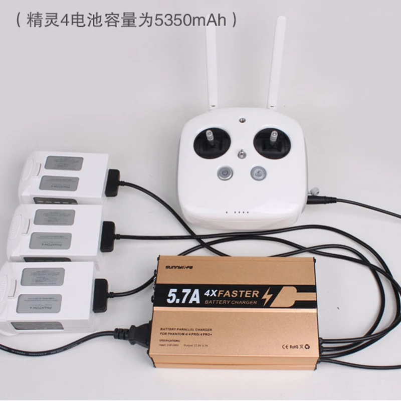 

DJI Phantom 4 4 in 1 Multi Intelligent Parallel Smart Charger for DJI Phantom 4 4PRO 4PRO+ Battery Remote