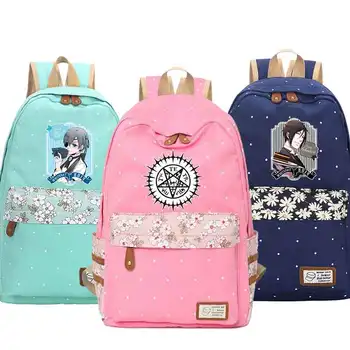 

HOT Anime Black Butler / Kuroshitsuji Sebastian Ciel Phantomhive Cosplay Backpack Unisex Shoulders Bag Students School Bag