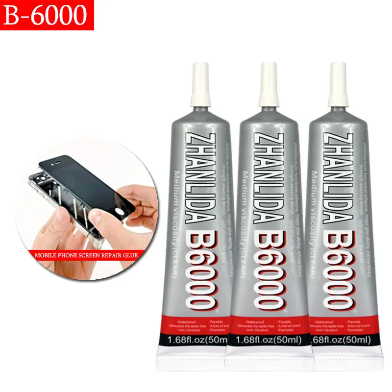B6000 Glue 50ml B-6000 Clear Adhesive Stronger Multi Purpose Frame Sealant Touch Screen Diy Craft Jewelry Jewelery Glass | Обустройство