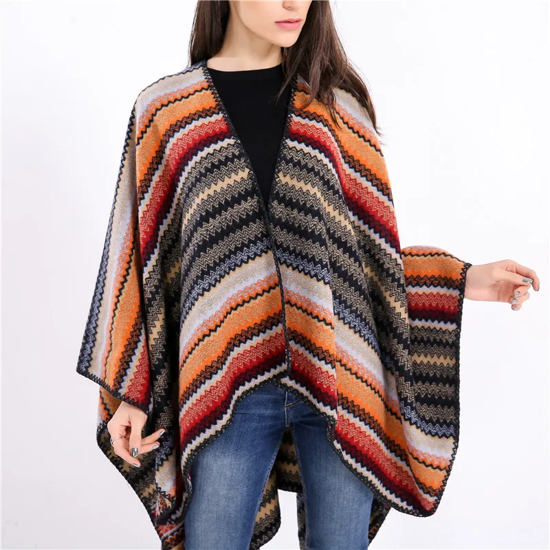 Famous Designer women scarves winter large shawl coloreful striped