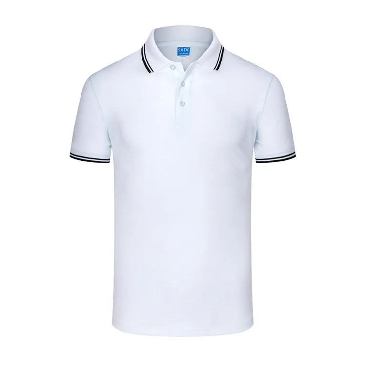 Polo de verão camisas masculinas de algodão