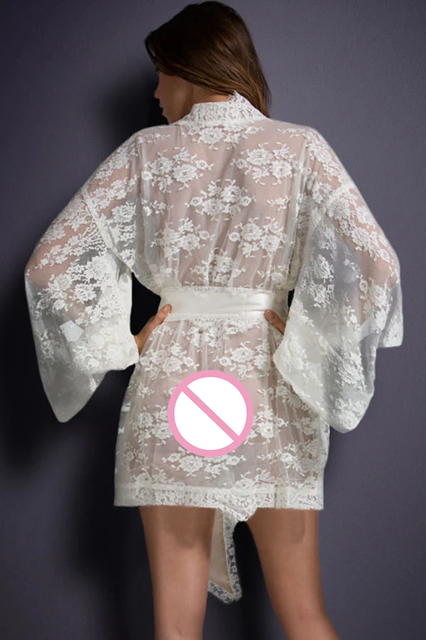 White-Belted-Lace-Kimono-Nightwear-LC21998-1-3