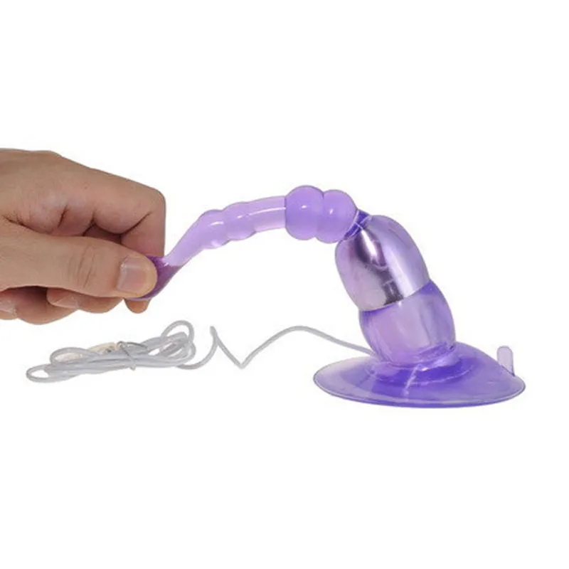 AA003570 Crystal Sucker Jelly Vibrating Anal Plug Toys Real Skin Feeling Adult Sex Toys Vibrator Dildo Penis For Women Sex Game Products (4)