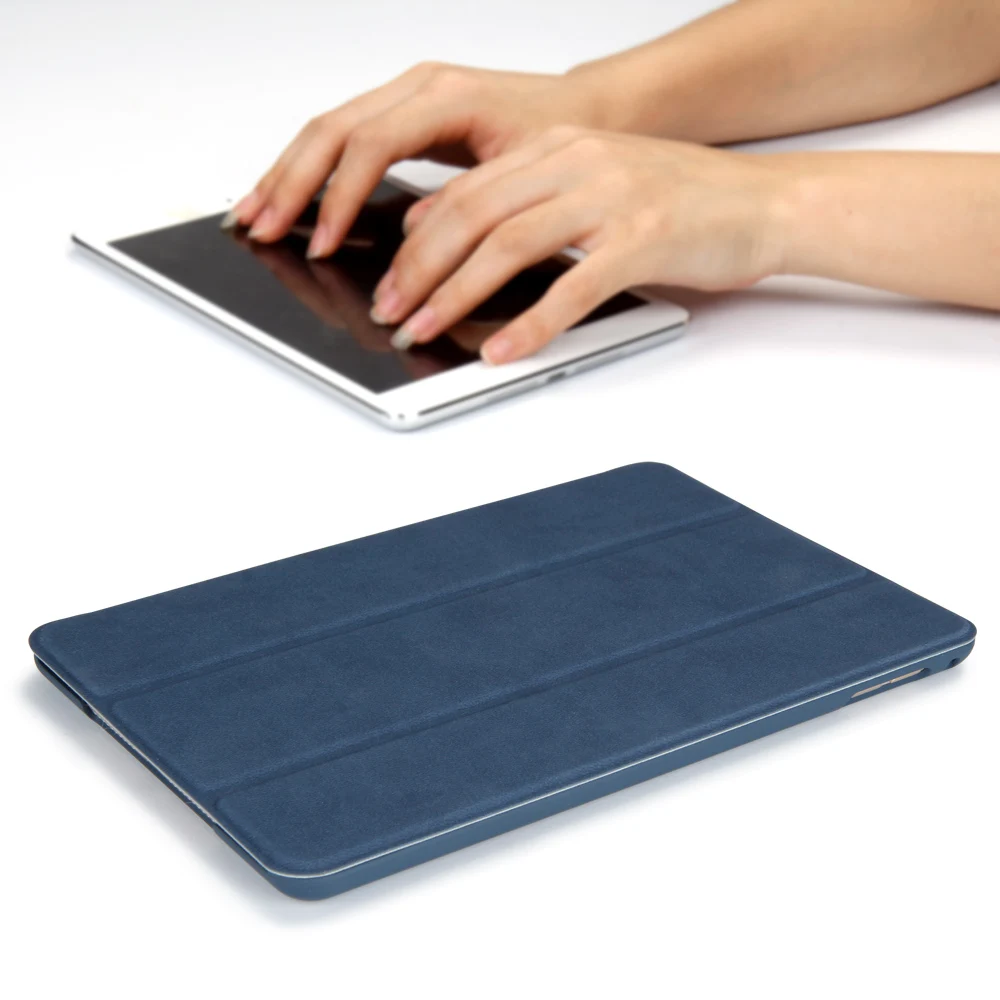 Чехол для iPad Air 2 Ультра тонкий легкий вес PU Высокое качество олень кожа Смарт авто сна Пробуждение планшет чехол A1566'A1567