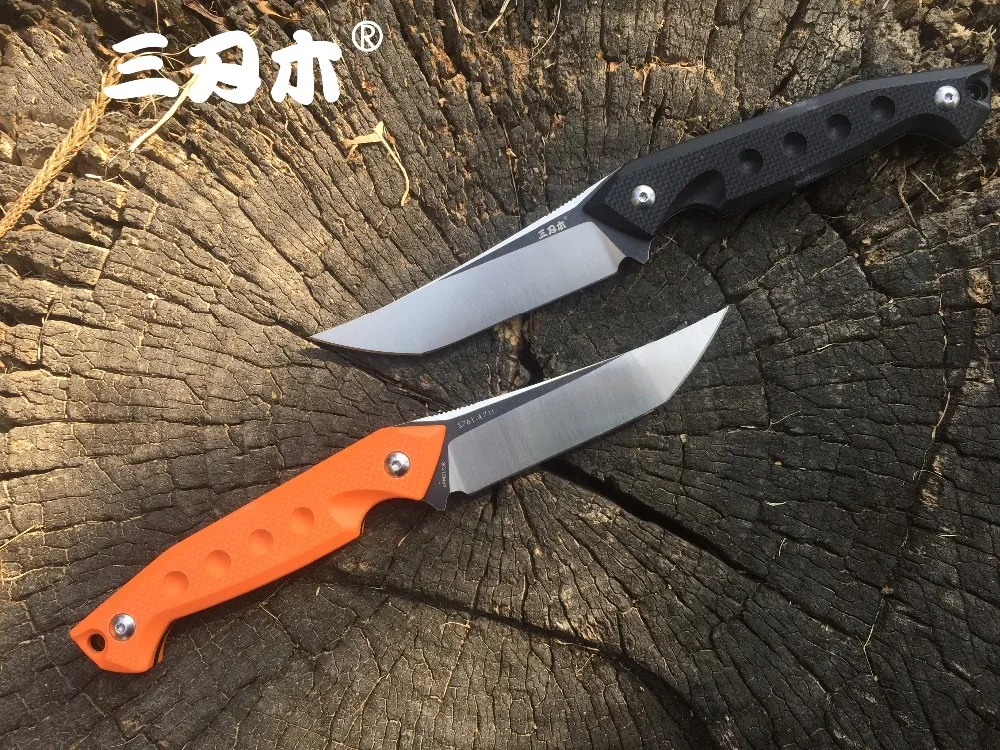 Sanrenmu S761 Fixed Blade Knife 8Cr13MoV Blade Camping EDC Outdoor Hunting Survival Tactical Fishing Tool Portable Knife