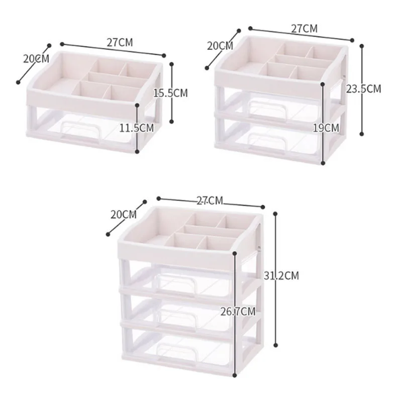 البلاستيك مخزن للمكياج مربع مستحضرات التجميل درج ماكياج المنظم العناية بالبشرة المنتجات الرف سطح المكتب الحطام حقيبة للتخزين البلاستيك مخزن للمكياج مربع مستحضرات التجميل درج ماكياج المنظم العناية بالبشرة المنتجات الرف سطح المكتب الحطام حقيبة للتخزين