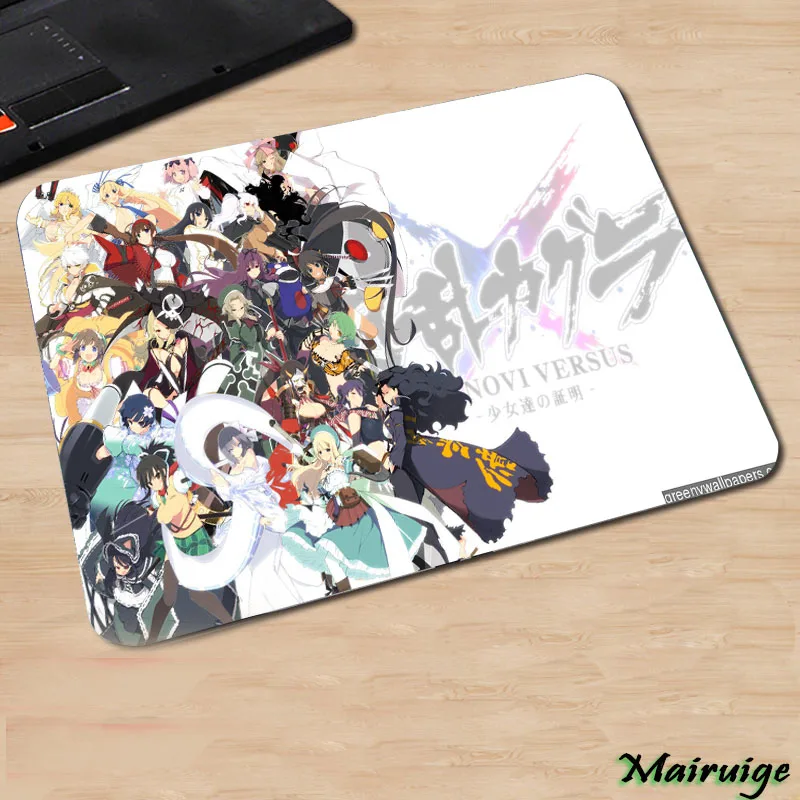 Mairuige Популярные Senran Kagura аниме милые девушки шаблон коврик для мыши маленький