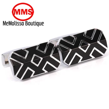 

MeMolissa Wholesale 100pcs/lot Black Cufflink Box Cufflink Gift Case Holder Jewelry Packaging Boxes Organizer Black X