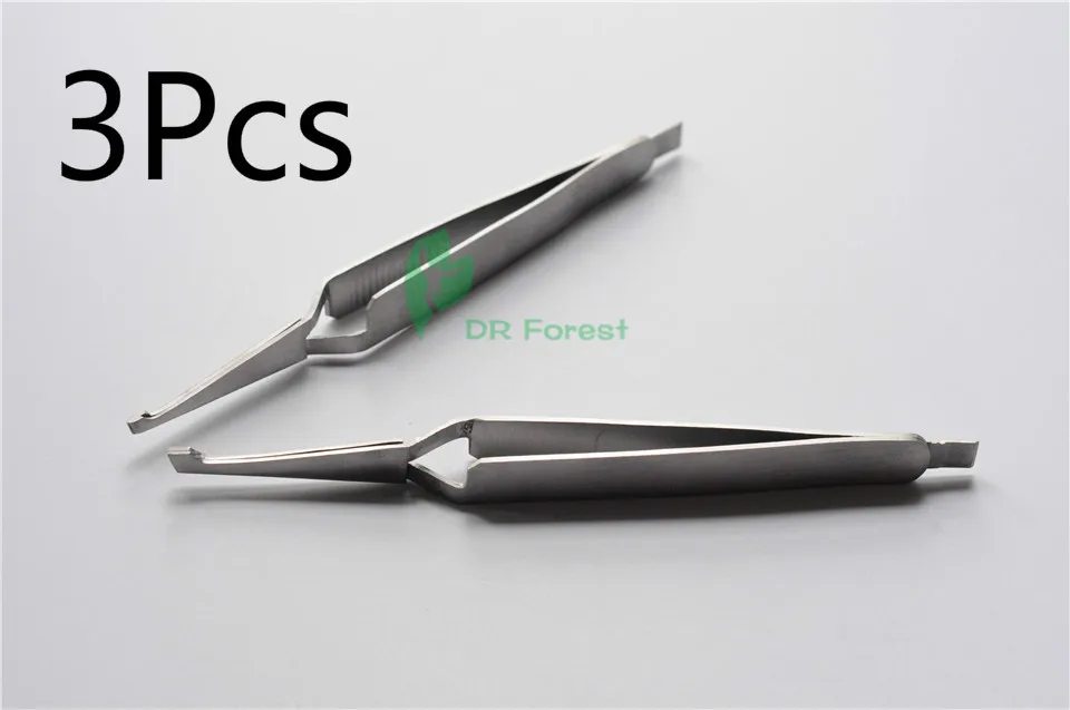 

Dental Lab Medium Bracket Removing / Placing Tweezers Pliers Orthodontic 3Pcs