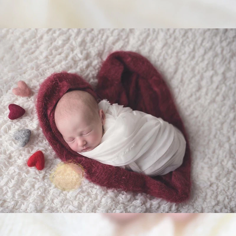 Реквизит для фотосъемки новорожденных аксессуары для детской фотосъемки реквизит для фотосессии новорожденных девочек и мальчиков войлочный шерстяной войлок любовь сердце