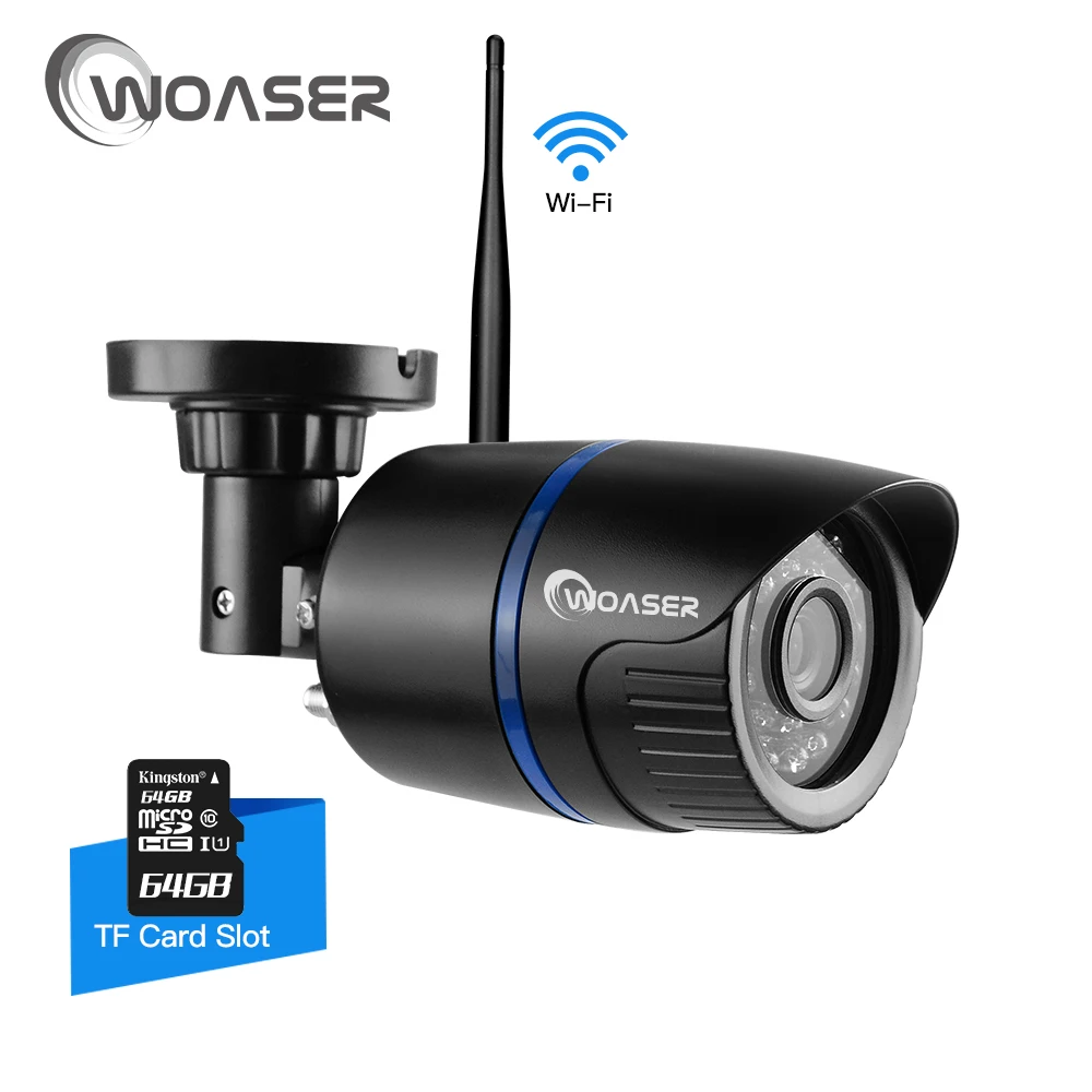 Woaser 1.0mp WI FI IP Камера Водонепроницаемый HD 720 P сети день Ночное видение Открытый