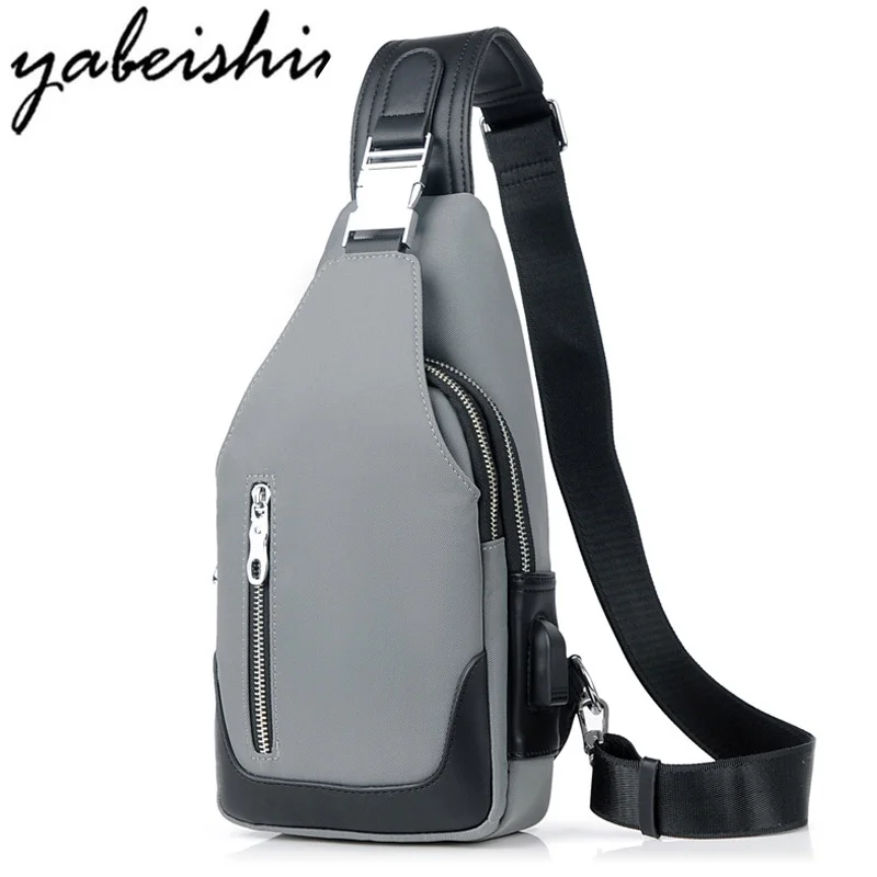 YABEISHINI New Arrival Crossbody Bags Men Chest Pack Unisex USB Charge Anti Theft Messengers Bag Trip Waterproof Shoulder Bag YABEISHINI New Arrival Crossbody Bags Men Chest Pack Unisex USB Charge Anti Theft Messengers Bag Trip Waterproof Shoulder Bag