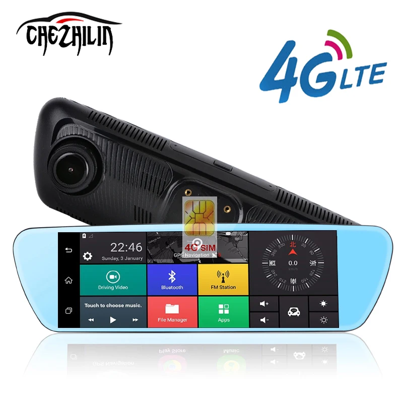 Зеркало видеорегистратор chezhilin 8 &quot 4G Android 5 0 с GPS навигацией|car dvr camera|dash camcar |