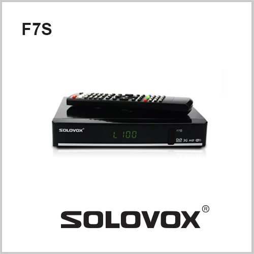 1PC Free Shipping Original Solovox F7S Satellite Receiver Support 2 USB biss Key Youporn Ccamd Newcam