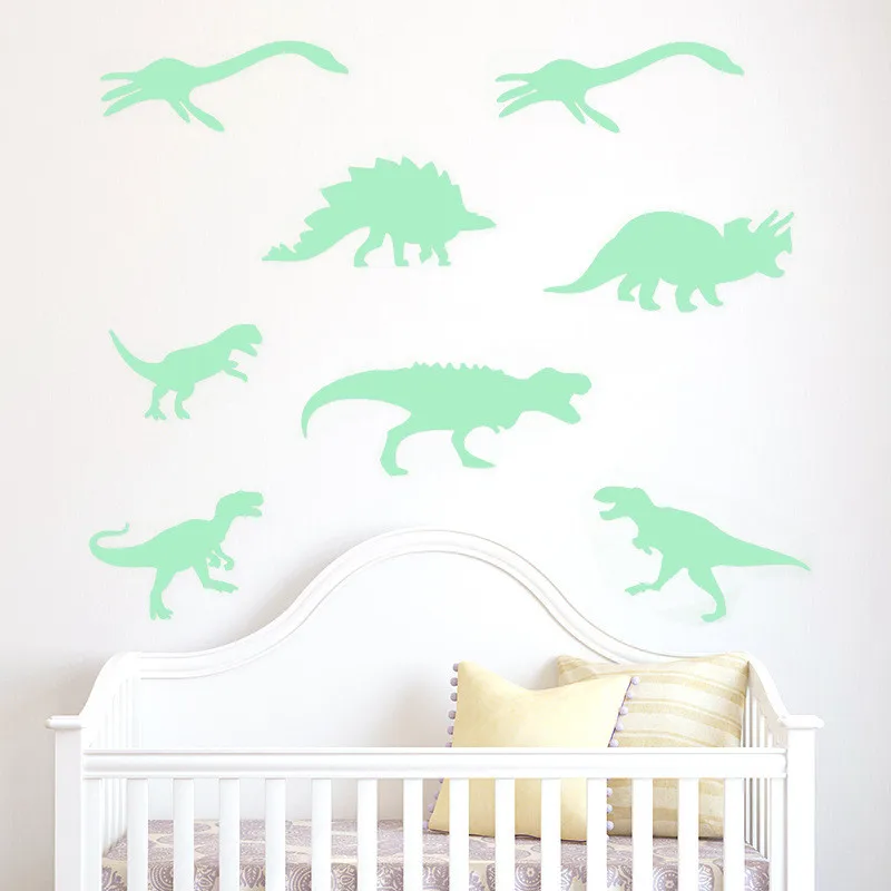 9pcs/set Dinosaurs Glow In The Dark Toys for Children DIY Stickers Ceiling Decal Baby Kids Room PVC Sticker Party Gift 9pcs/set Dinosaurs Glow In The Dark Toys for Children DIY Stickers Ceiling Decal Baby Kids Room PVC Sticker Party Gift