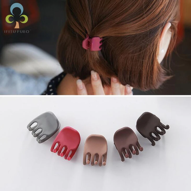 

Best Sale High Quality Newest Random Color Plastic Mini Hairpin 6 Claws Hair Clip Clamp for Ladies GYH