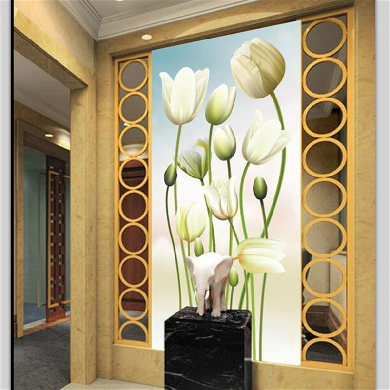 Пользовательские фотообои wellyu 3d обои Yu Mei Ren Guan Aisle декоративная картина 3d|3d wallpaper