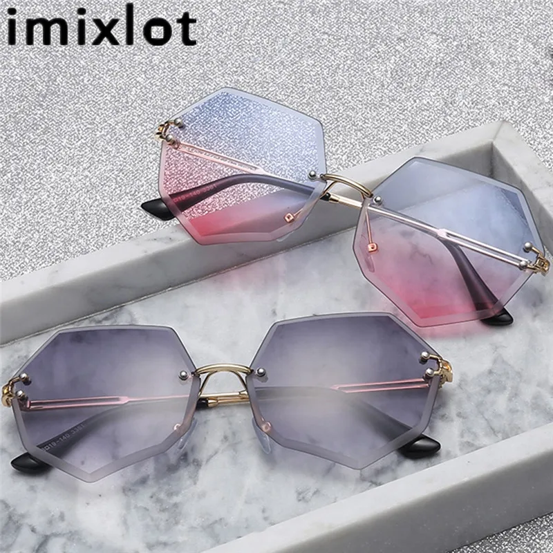 Imixlot Новая морская пленка двухцветная солнцезащитные очки трендовые Женские