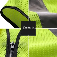 Fluorescent Multi-Pocket Safety Vest