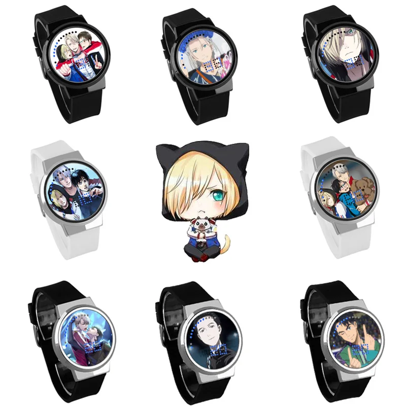 

Yuri On Ice Facy Skate Anime Victory Boys Girls Watch Waterproof LED Touch Screen Wrist Watches Watch Student Gift