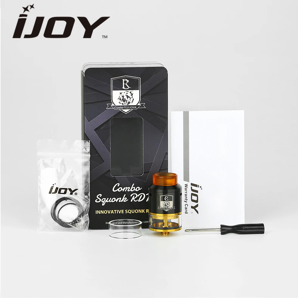 

Original IJOY COMBO Squonker RDTA Tank 4ml E CigaretteRebuildable Drip Tank Atomizer for Most Squonk MOD Vape vs Geekvape ZEUS X