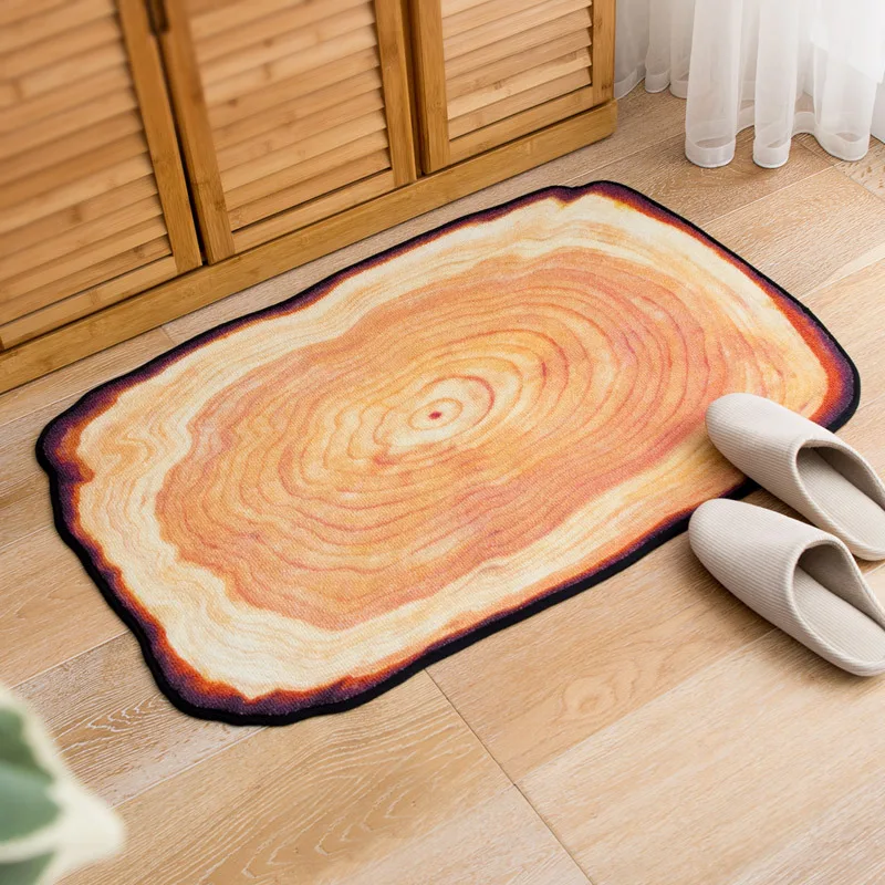 

Rectangular printed tree wheel pattern door mat floor mat absorbent mat bathroom anti-skid mat