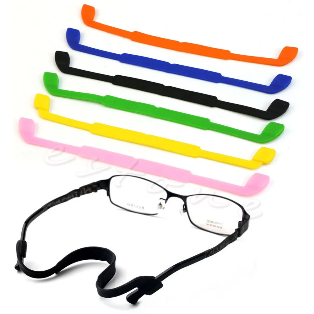Silicone Eyeglasses Glasses Sunglasses Strap Sports Band Cord Holder