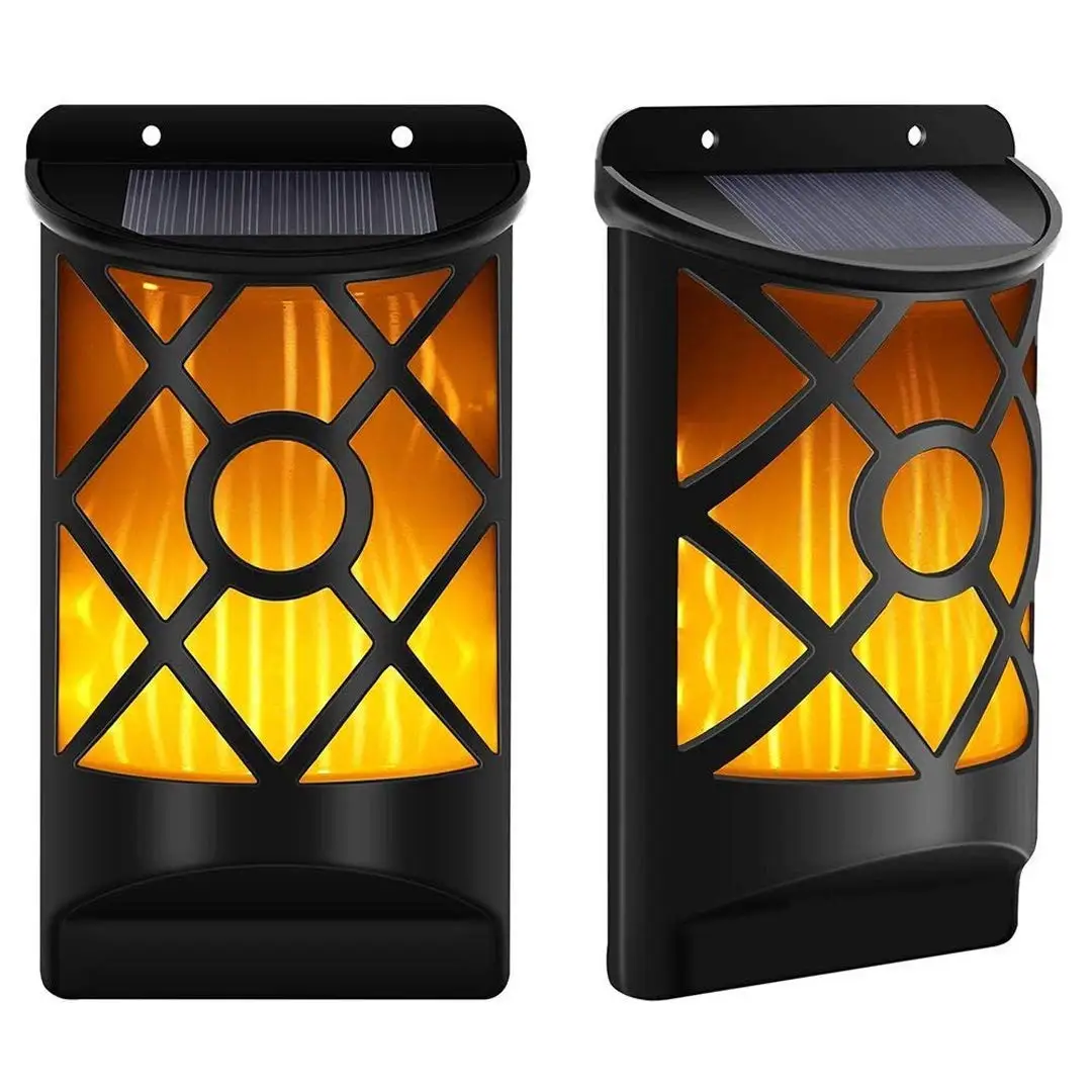 

Solar Wall Lamp, Outdoor Human Body Induction Semicircular Flame Flashing Led Light Wireless Dark Sensor Automatic Switch