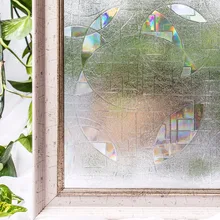 CottonColors Ванная Комната ПВХ Оконных Пленок премиум Без Клея Статические 3D Декоративные Конфиденциальности Дома Гласс декор Стикер Размер 45x200 См