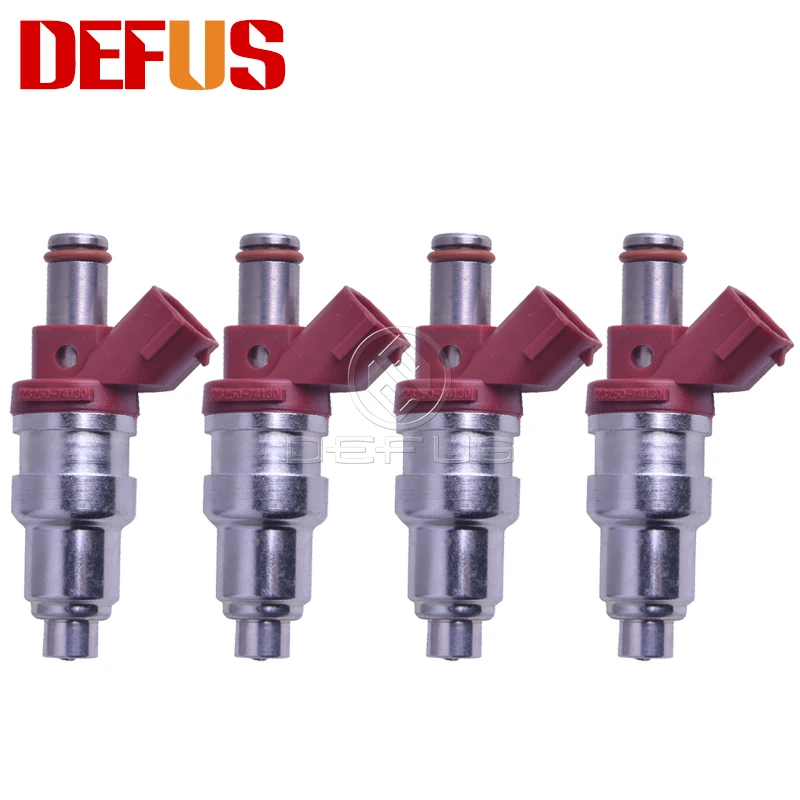 

DEFUS 4PCS High Performance Fuel Injector Nozzle For CAMRY VISTA 1.8 4SFE SXS11 ST190 Engine 23250-74130 2325074130 2320974130