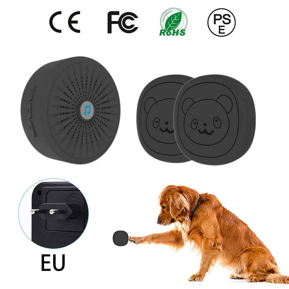 Pet Dog Training Doorbells Wireless Door Bell Multifunction Sensor Bell Training Tool-0