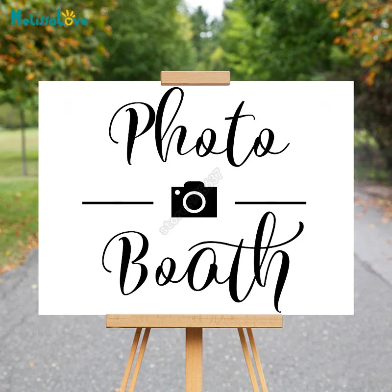 Photo Booth Camera Wedding Decal Wedding Reception Sign