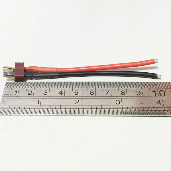 

Deans Style T Plug Male Connector Silicone Wire With 10CM 14AWG for RC