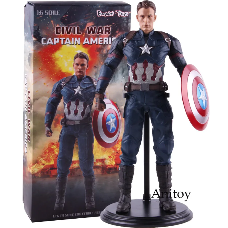 Капитан Америка 3 гражданская война ПВХ Фигурки Коллекционная модель игрушки