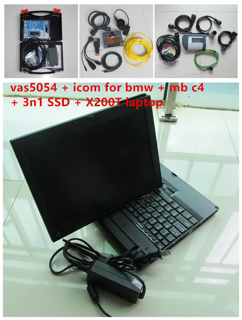  2019 mb star c4 ssd FÜR BMW ICOM a2 für Audi vas5054a odis mit laptop auto diagnose x200t 4g softwa