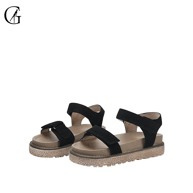 

GOXEOU2019 Summer casual Roman women sandals with thick sole size32-43 free shipping