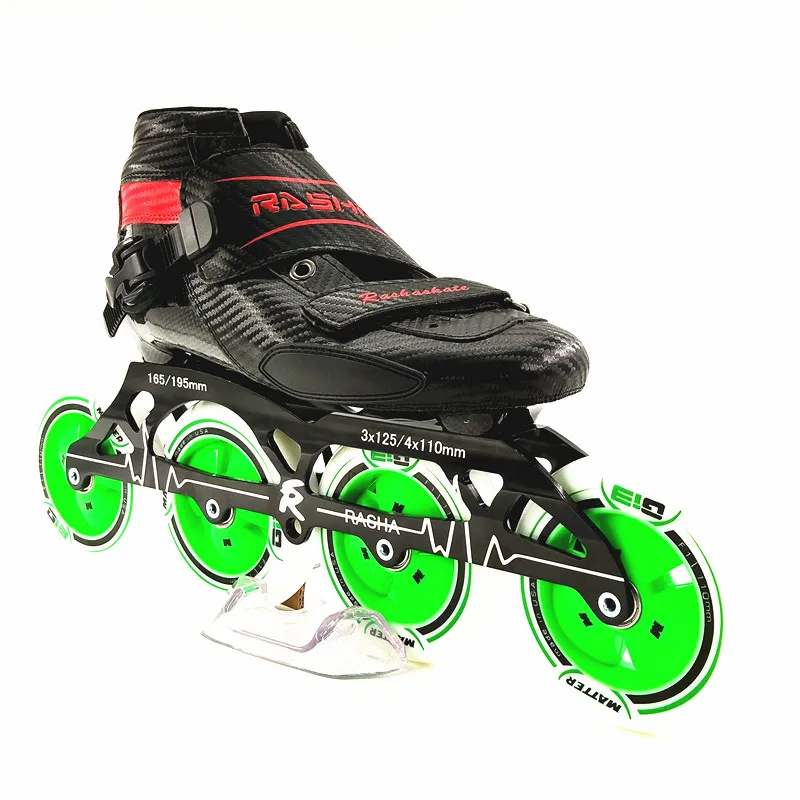 100 original RASHA SKATE inline speed skating skate shoes Carbon