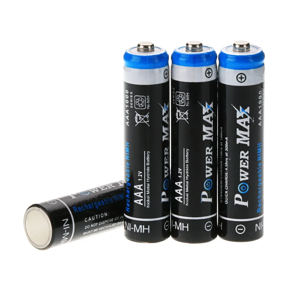 US Warehouse 4 24pcs ANMASPOWER 3A NiMh Batteries 1.2V 1000mah AAA NIMH