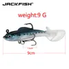 JACKFISH – leurre de pêche en caoutchouc souple avec yeux 3D, appât artificiel avec queue, hameçon unique, wobbler, 9cm, 9g ► Photo 3/6