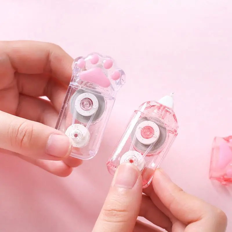 

6pcs Cute Cat Claw Correction Correcting Tape Stationery Corrector School Office Supplies Student Kids Gifts