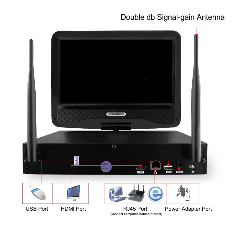 Stardot 4CH Беспроводная IP камера Wifi NVR комплект 1080P HD Открытый ИК Ночное Видение сеть
