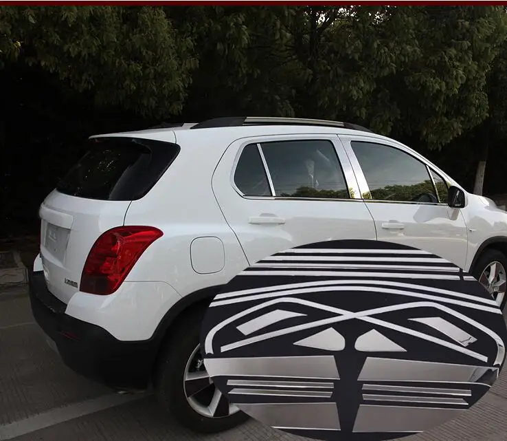

car-styling case For Chevrolet Trax Tracker2014-2017 Stainless Steel Car Styling Full Window Trim Decoration Strips Accessories