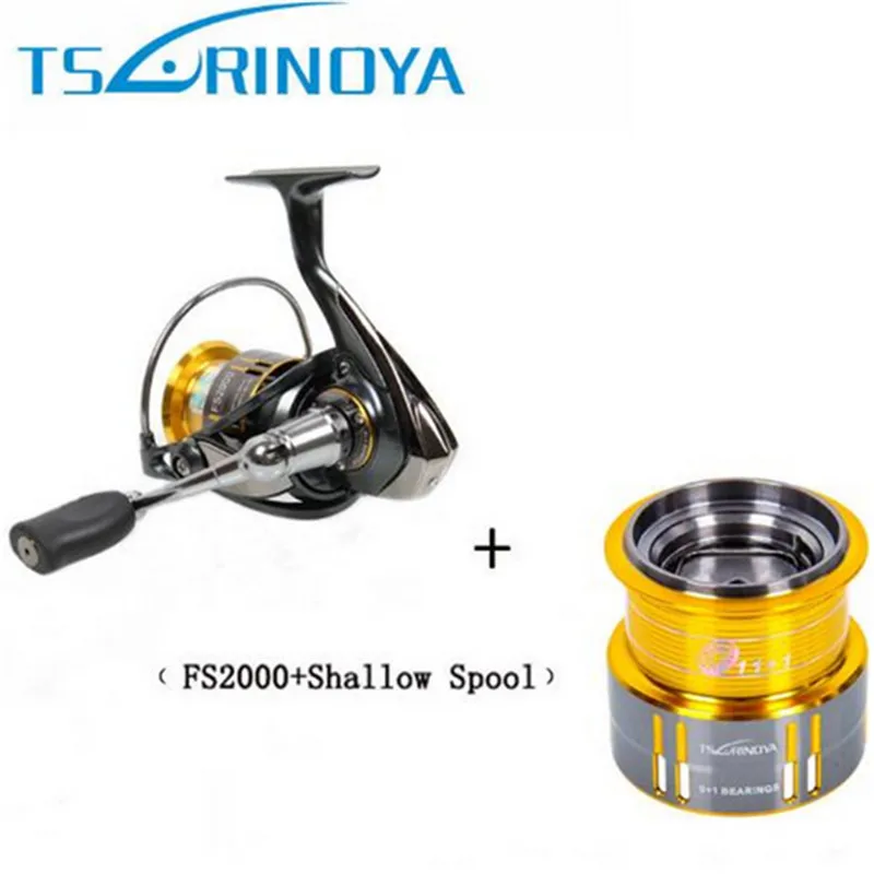 Tsurinoya FS2000 الغزل الصيد بكرة 9 + 1BB/5.2: 1/5 كجم المعادن بكرة برغي في مقبض مع الغيار بكرة Molinete الفقرة Pesca Tsurinoya FS2000 الغزل الصيد بكرة 9 + 1BB/5.2: 1/5 كجم المعادن بكرة برغي في مقبض مع الغيار بكرة Molinete الفقرة Pesca