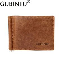 Slim Money Clip Brand Men Women Genuine Leather Bifold Male Purse Billfold Wallet Money Clip Female Clamp for Money Case ivotkova luxury brand high quality pu leather men long bifold wallet purse vintage designer male carteira money clip slim wallet