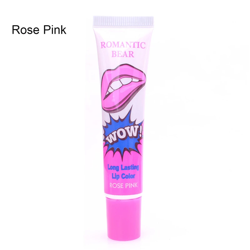 Отшелушивающий блеск для губ, 5 цветов, румяна, стойкий водонепроницаемый Матовый тинт для губ, макияж, розовый, сексуальный, красный, стойкий к поцелуям, губы - Цвет: rose pink