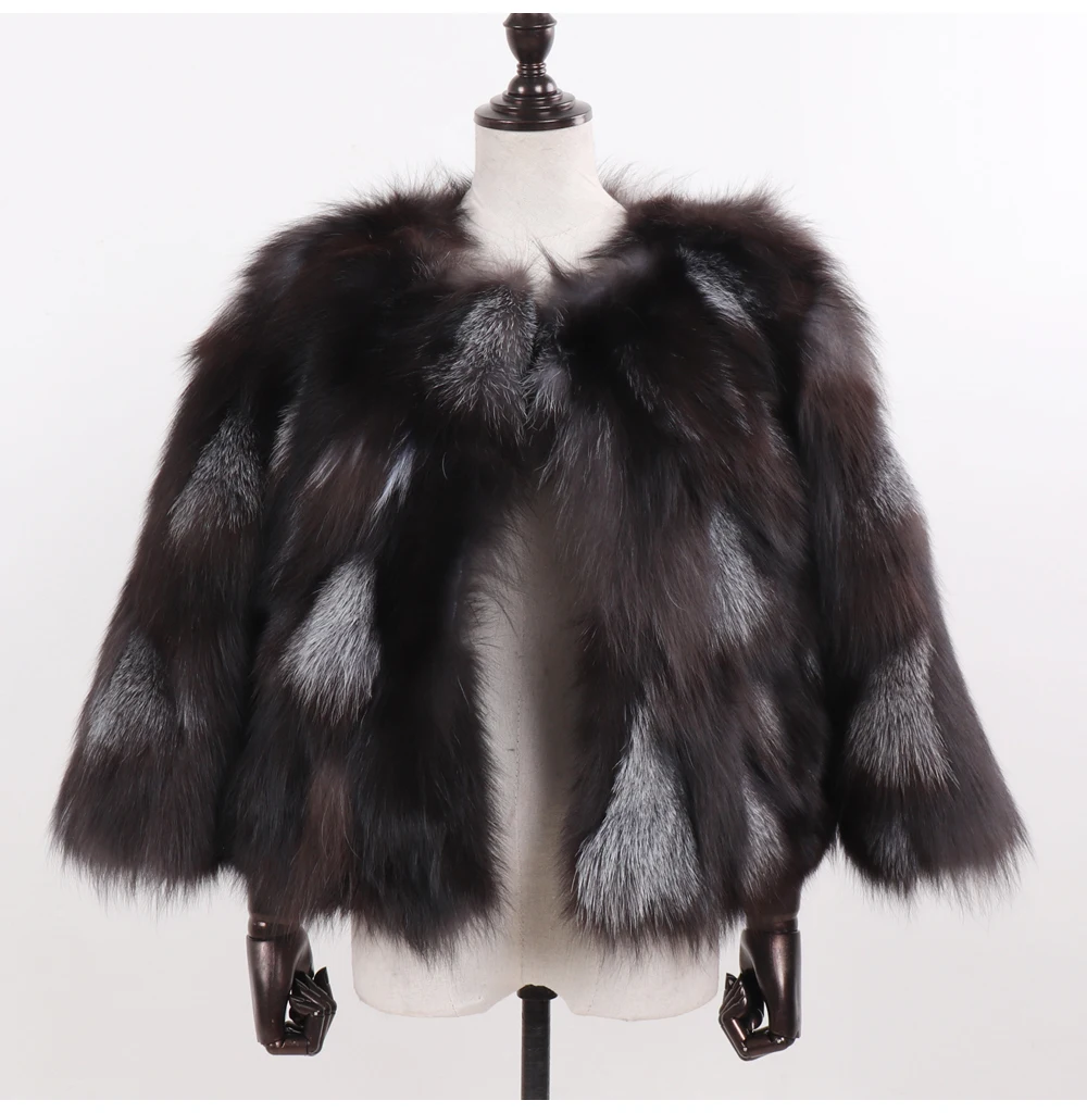 Новое поступление, женские зимние пальто из натурального меха лисы, женские теплые куртки из натурального Лисьего меха, русская мода, пальто из натурального меха