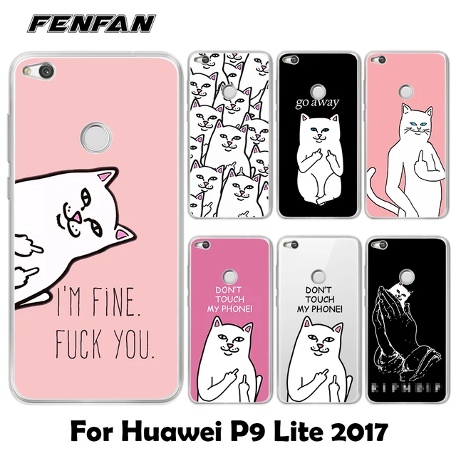 huawei p9 lite coque cat